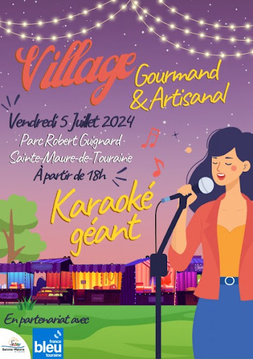 Affiche Village Gourmand Sainte Maure de Touraine